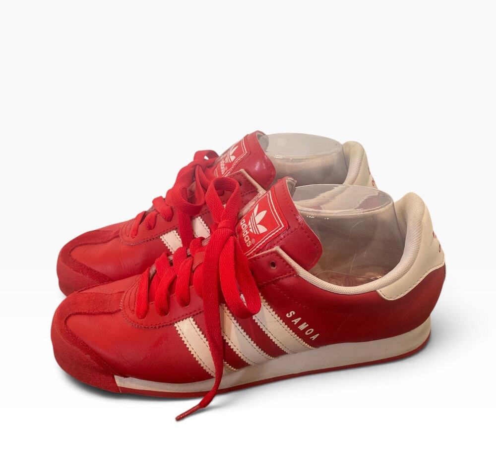 Adidas Originals Samoa G56858 Red White Leather Sneakers Men’s Size 8 Retro 2012
